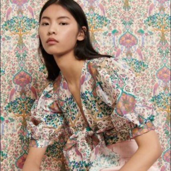 NWT SANDRO PARIS IRAM TOP 0 / XS - Picture 2 of 6